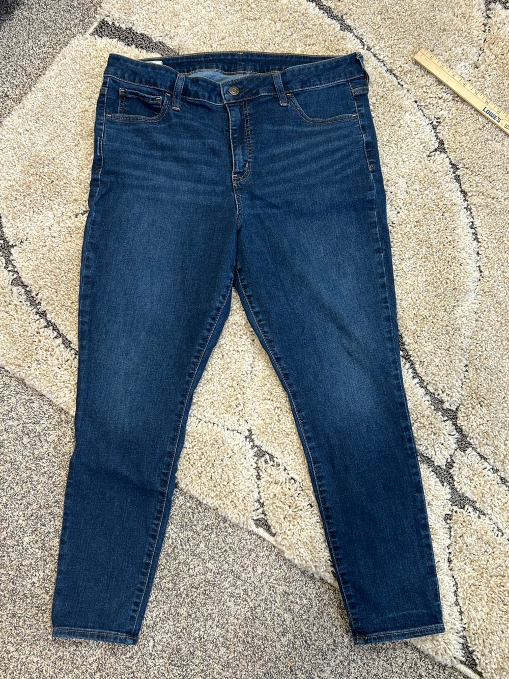 GAP Women’s Deep Blue Skinny Jeans 18 Waist 34